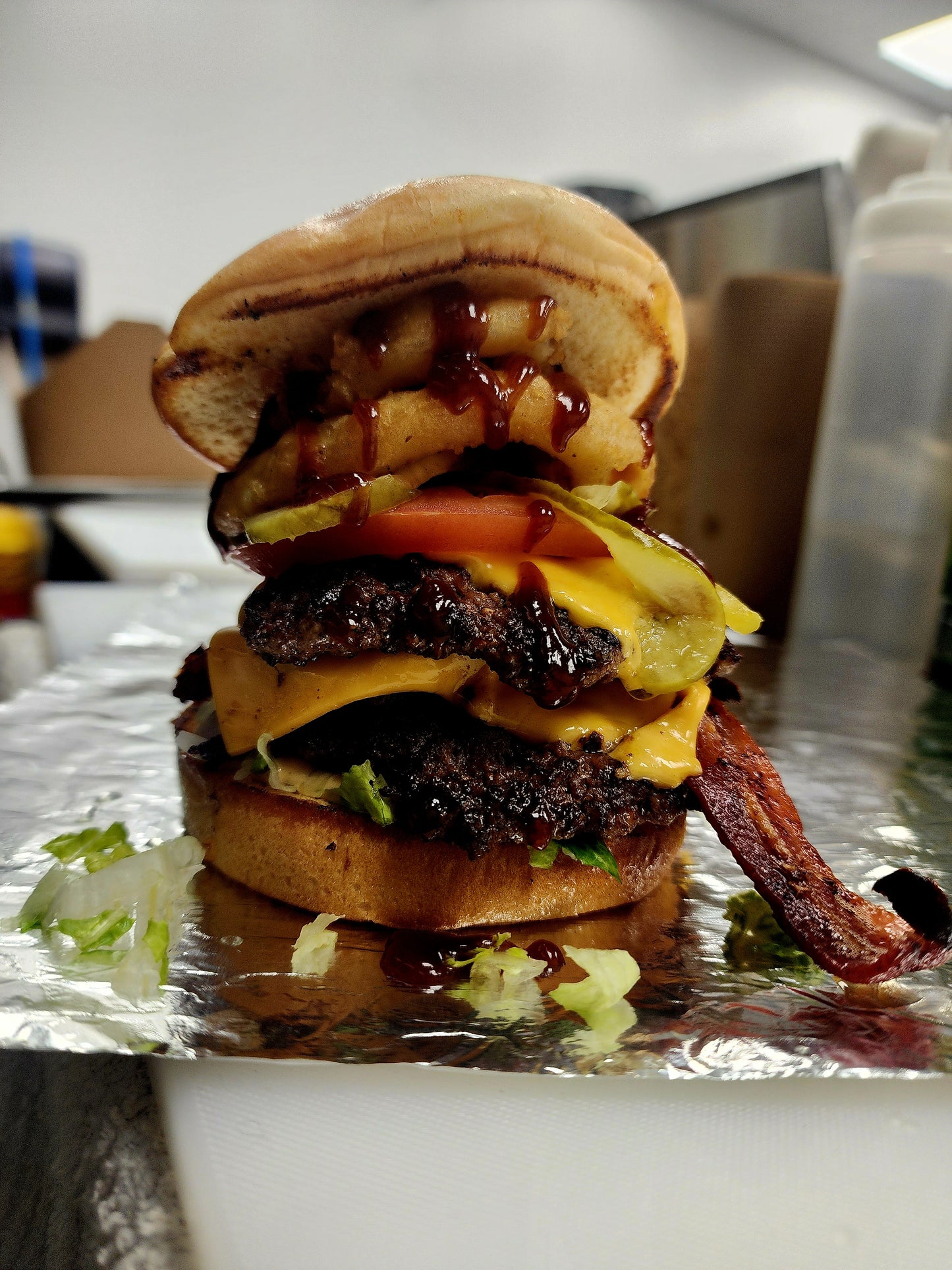 Double BBQ Bacon Cheeaeburger