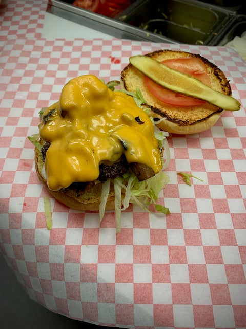 Mushroom Cheddar Burger