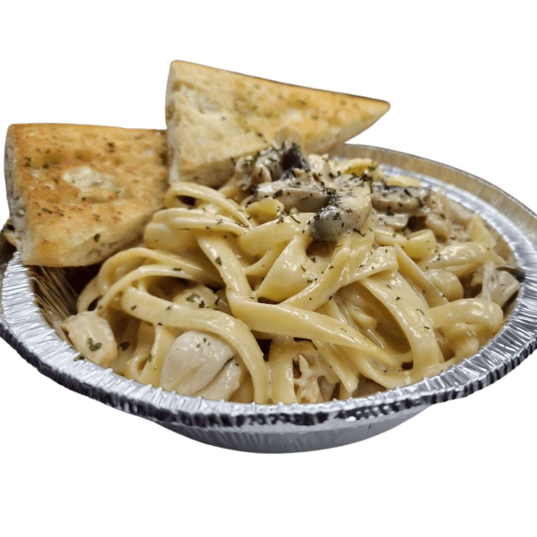 Chicken mushroom Alfredo pasta